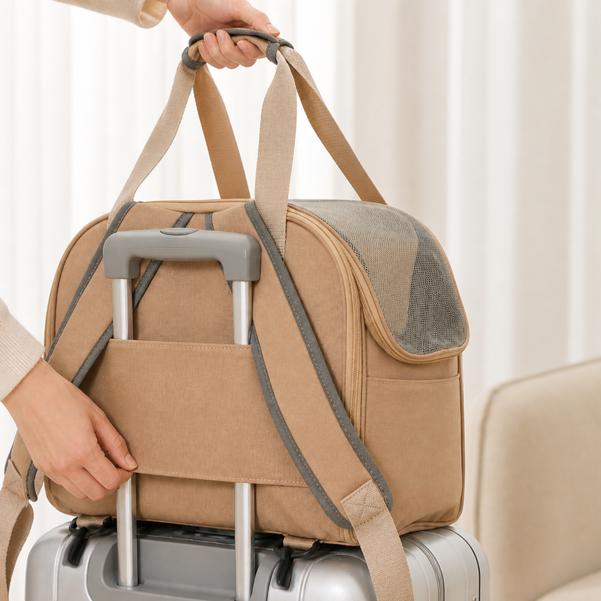 Sac de transport pour chien multifonction jusqu’à 4 kg