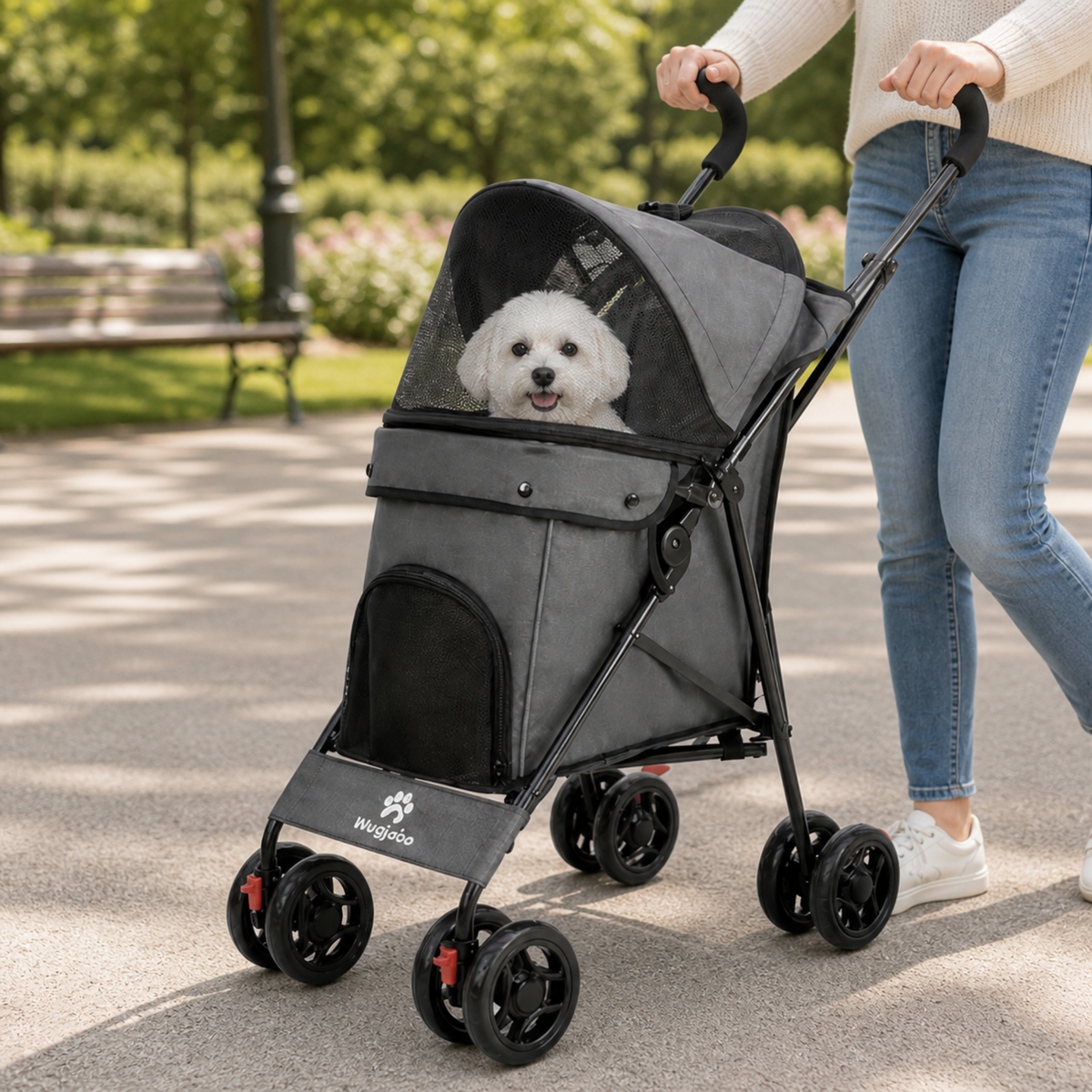 Poussette pour petits chiens