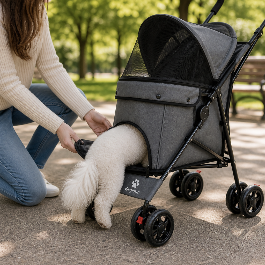 Poussette pour petits chiens