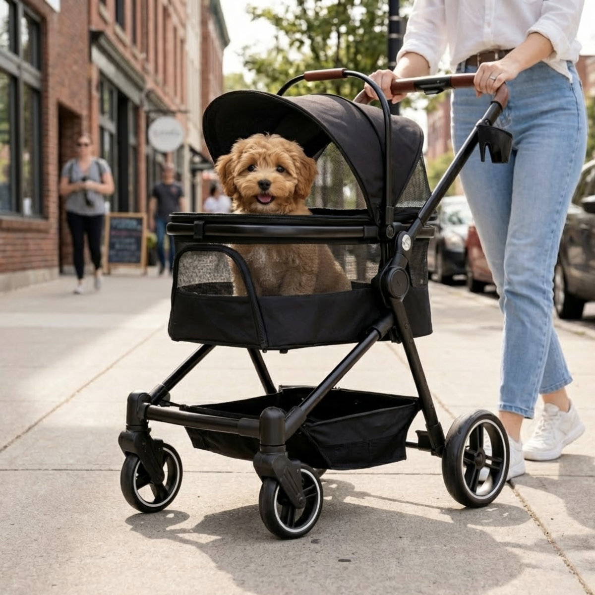 Poussette premium pour chien (max 22kg)