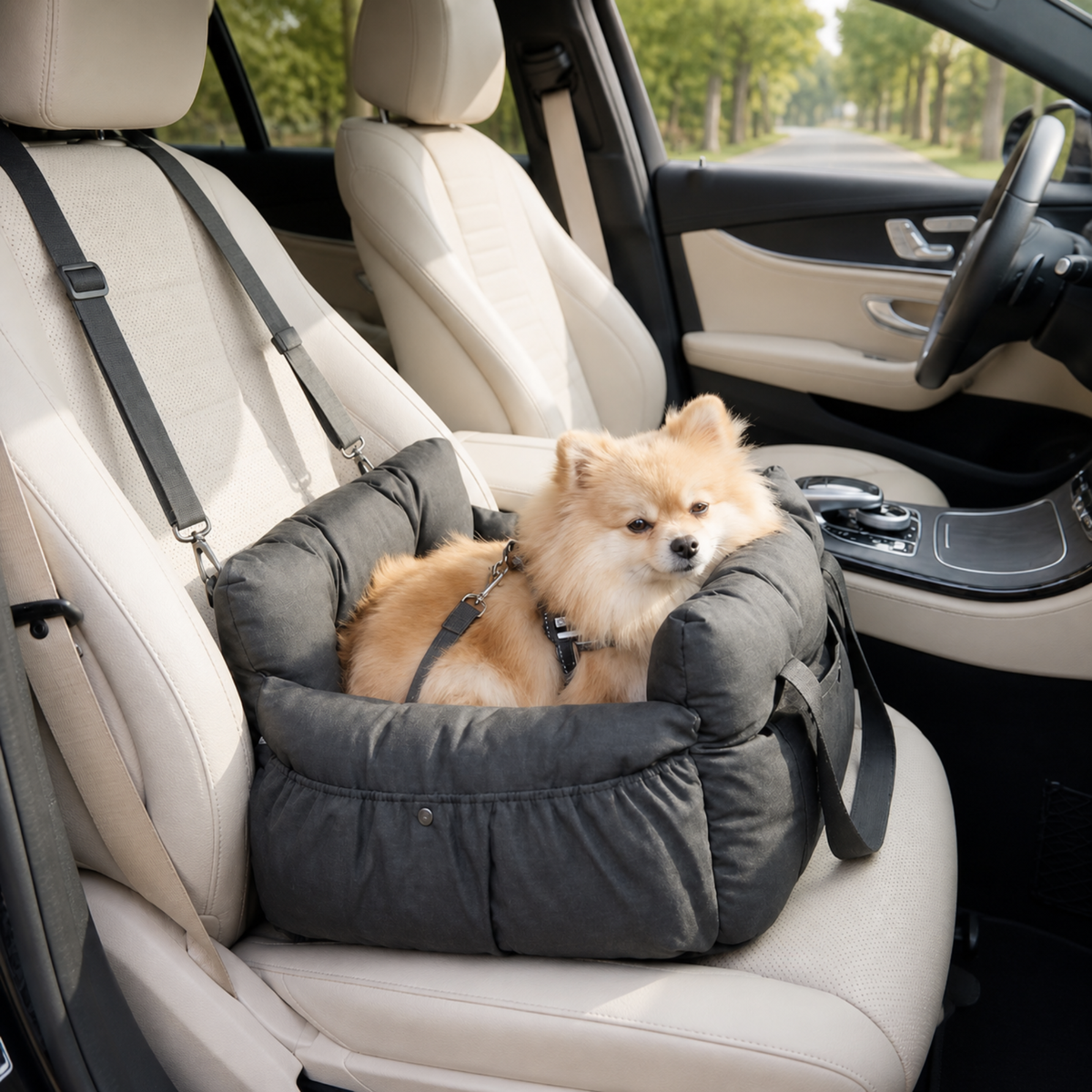 Siège auto "nuage douillet" pour chien