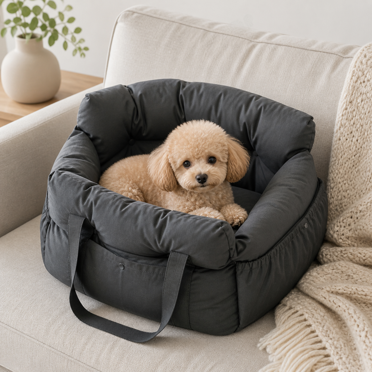 Siège auto "nuage douillet" pour chien