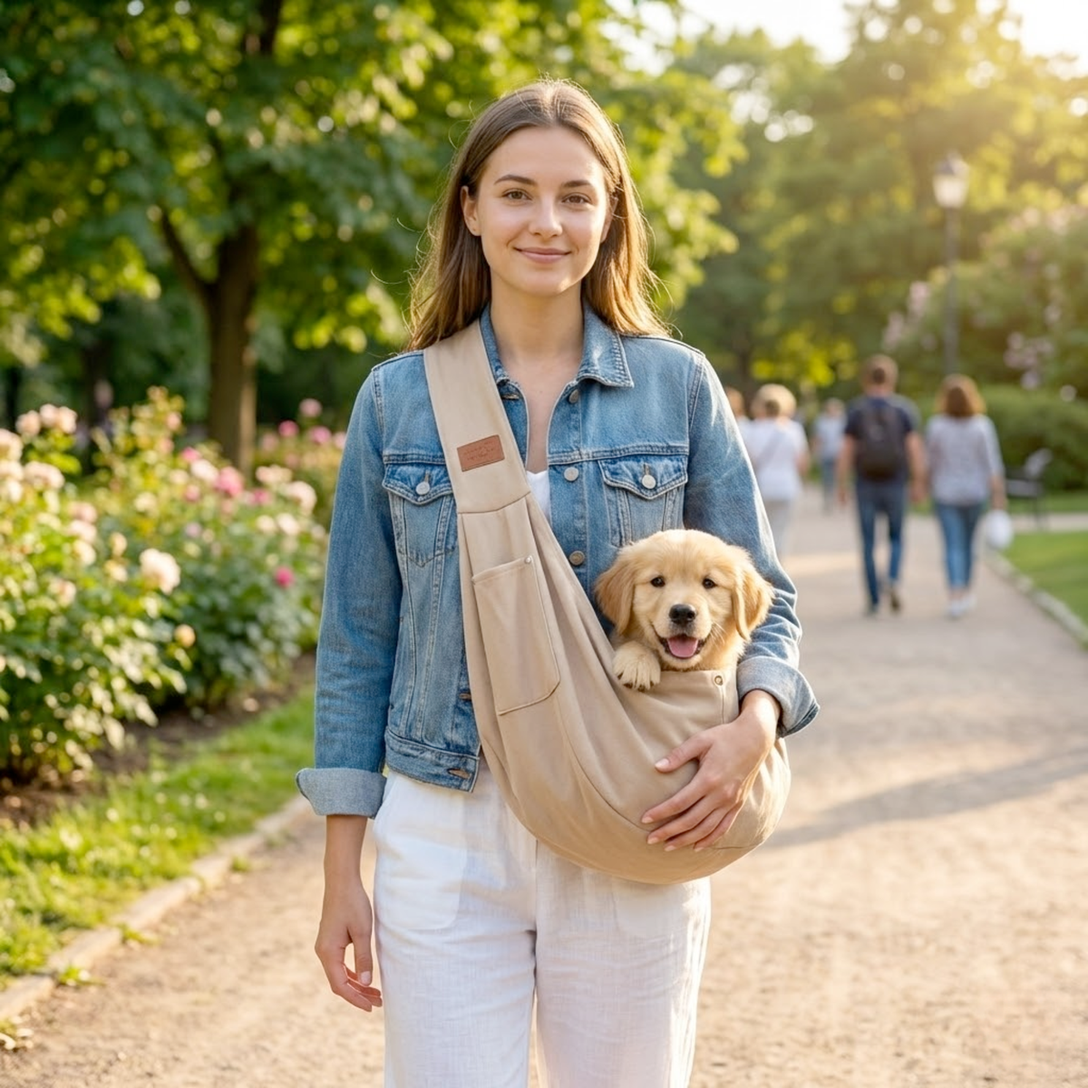 Sac bandoulière souple pour chien jusqu’à 7,5 kg