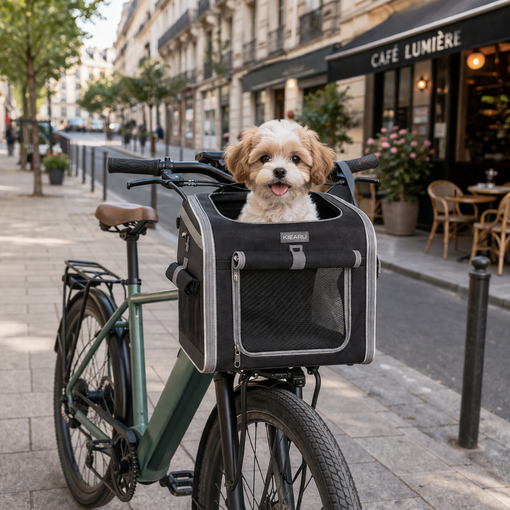 Panier vélo avant pour chien jusqu’à 5,4 kg