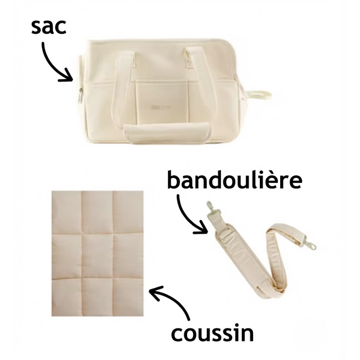 Sac à main transport pour chien "City Chic" jusqu’à 6 kg