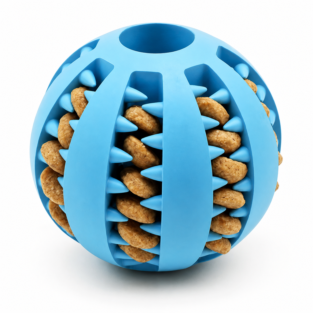 Balle interactive pour chien – Jouet distributeur de croquettes (5 cm)