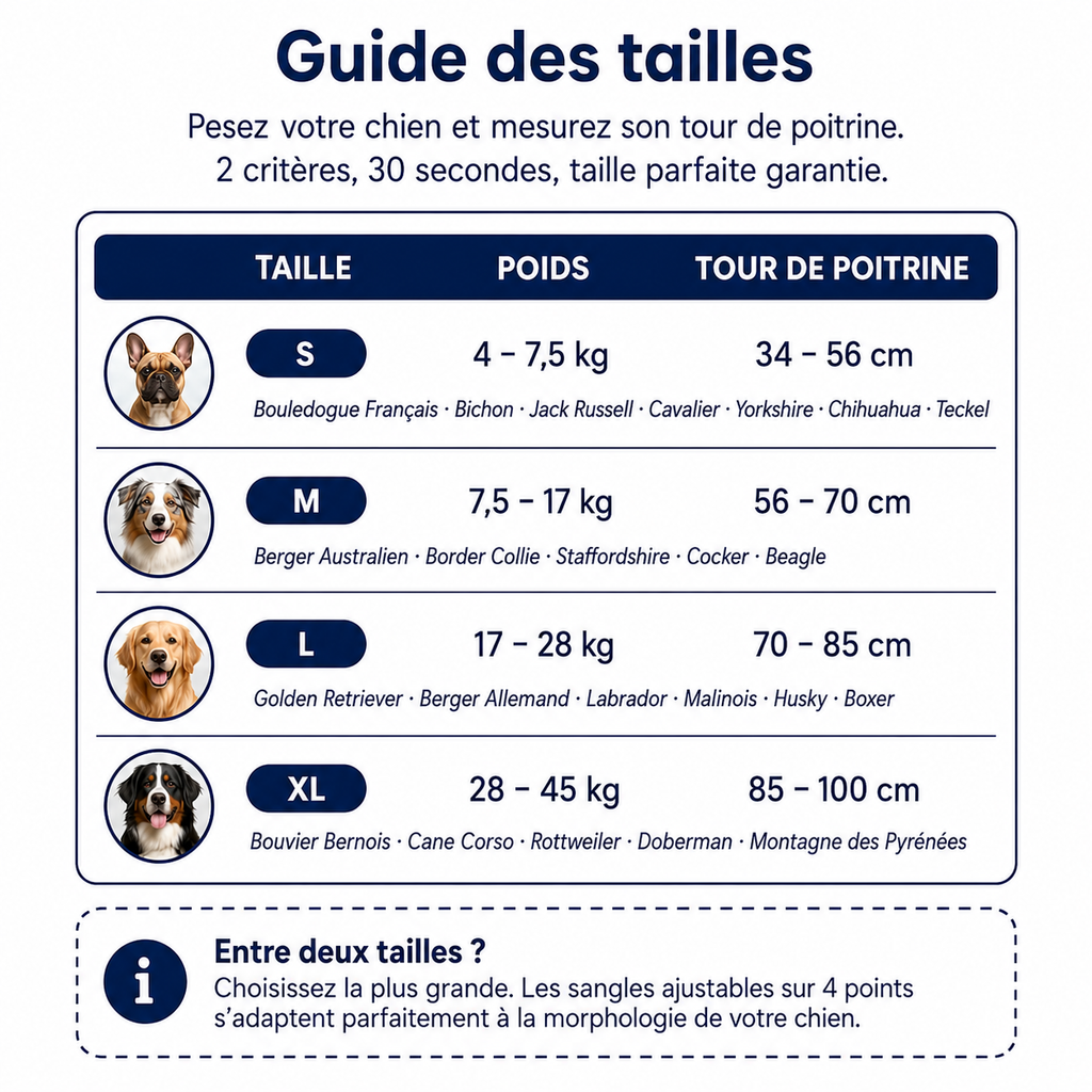 Harnais anti-traction pour chien | Dogova