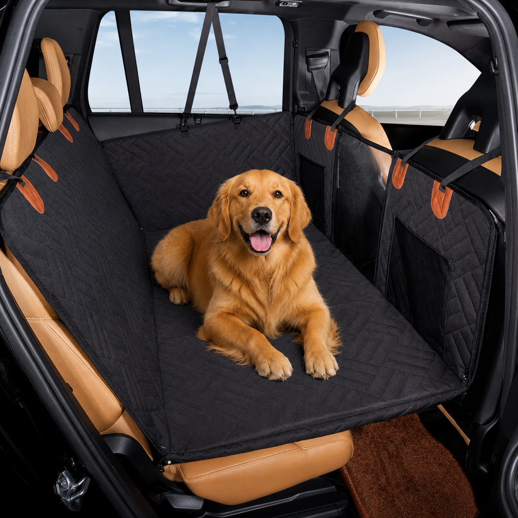 Housse de Protection Voiture Chien | Socle Rigide jusqu'à 100 kg