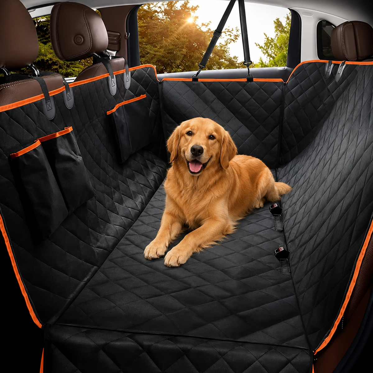 Housse siège arrière voiture chien | Imperméable