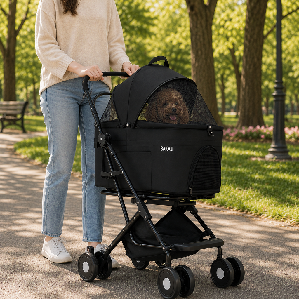 Poussette chien jusqu'à 40 kg | nacelle détachable