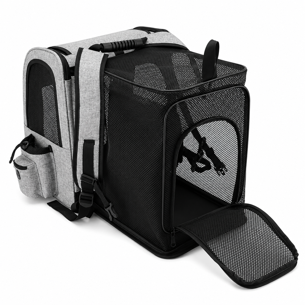Sac à dos transport chien | Extensible & respirant pour chiens jusqu'à 7 kg
