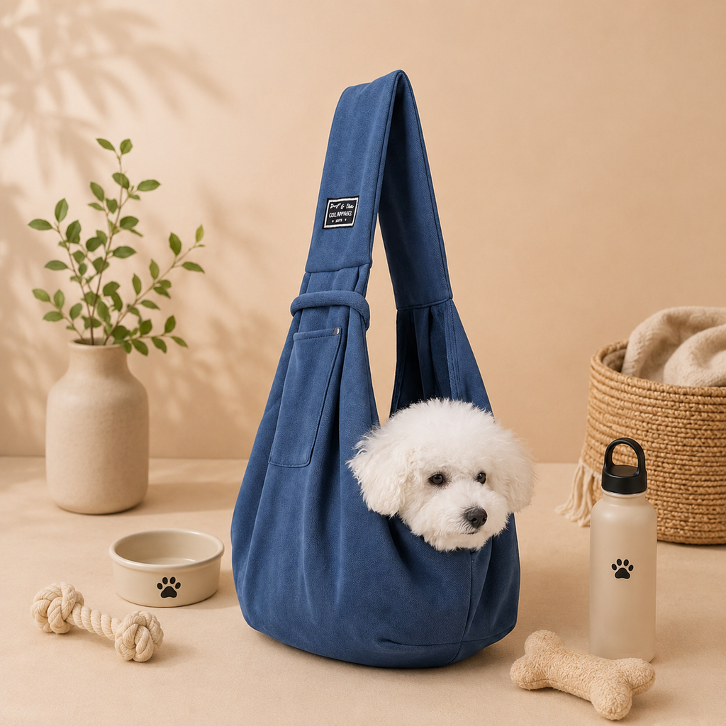 Sac bandoulière souple pour chien jusqu’à 7,5 kg