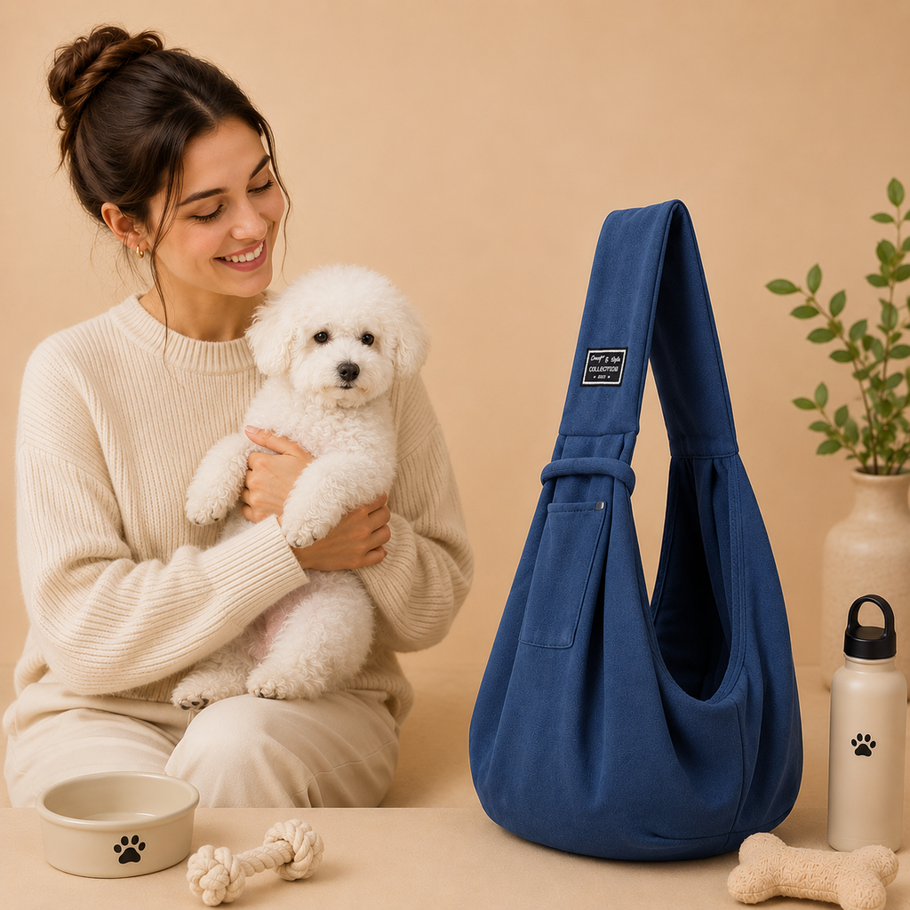 Sac bandoulière souple pour chien jusqu’à 7,5 kg