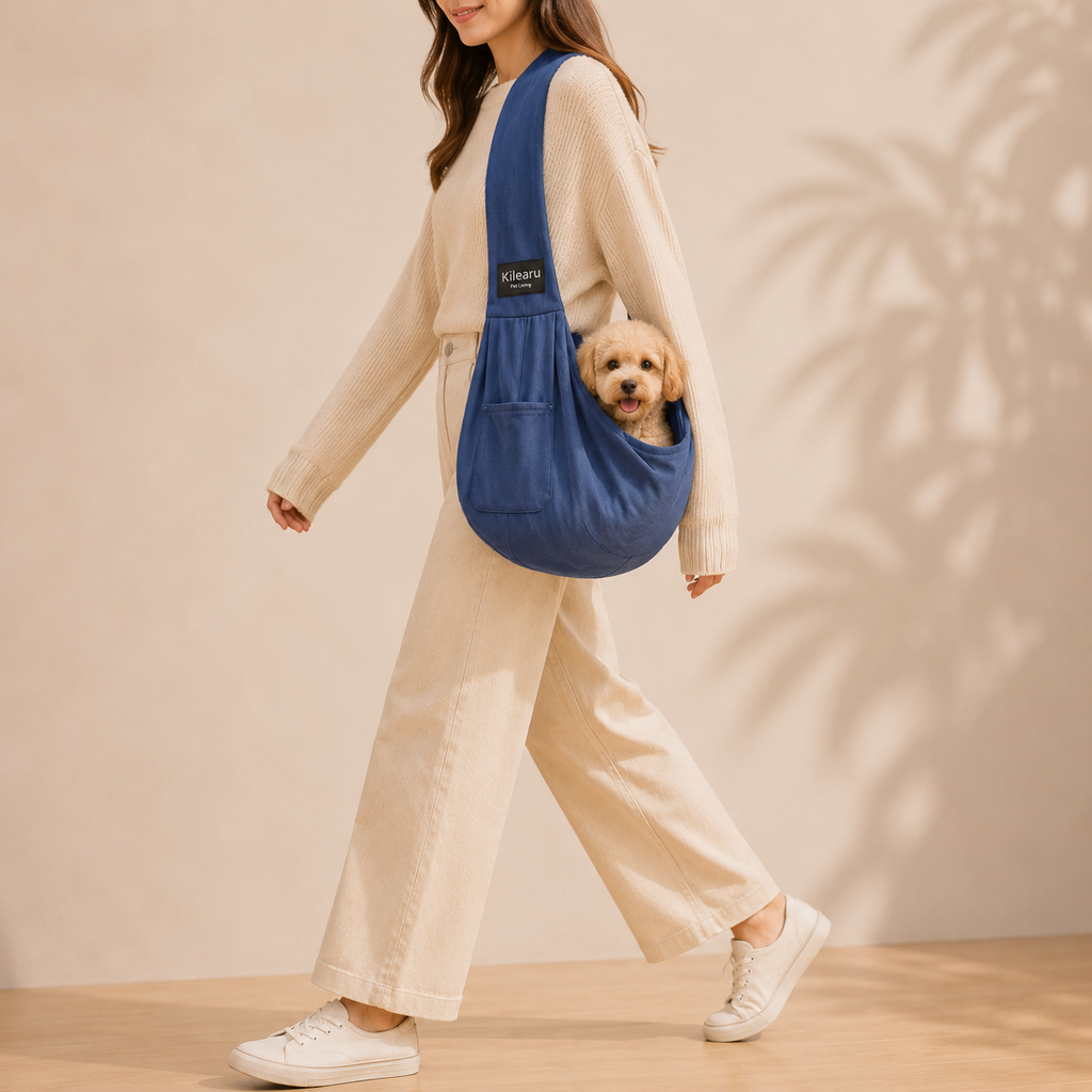 Sac bandoulière souple pour chien jusqu’à 7,5 kg