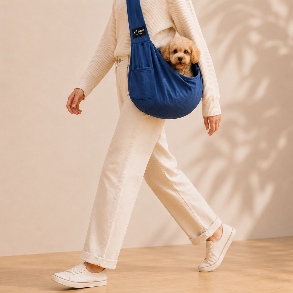 Sac bandoulière souple pour chien jusqu’à 7,5 kg