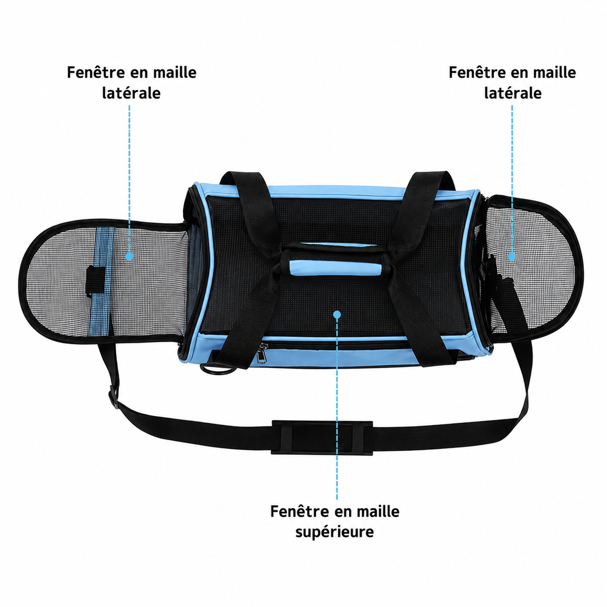 Sac de Transport pour Chien jusqu'à 7 kg | Compatible Cabine Avion