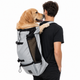 Sac à dos chien respirant | Randonnée, vélo & moto jusqu'à 15 kg