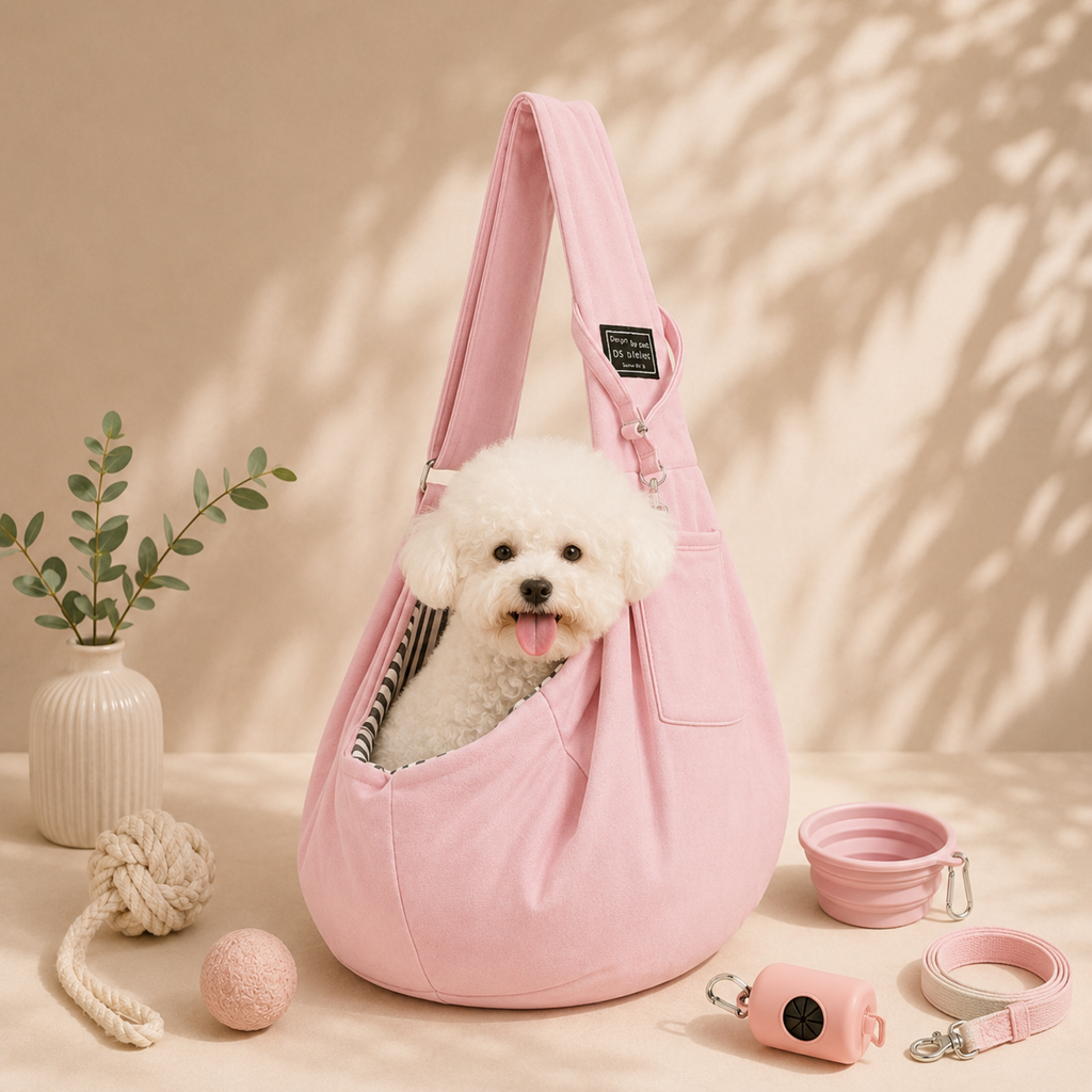 Sac bandoulière souple pour chien jusqu’à 7,5 kg