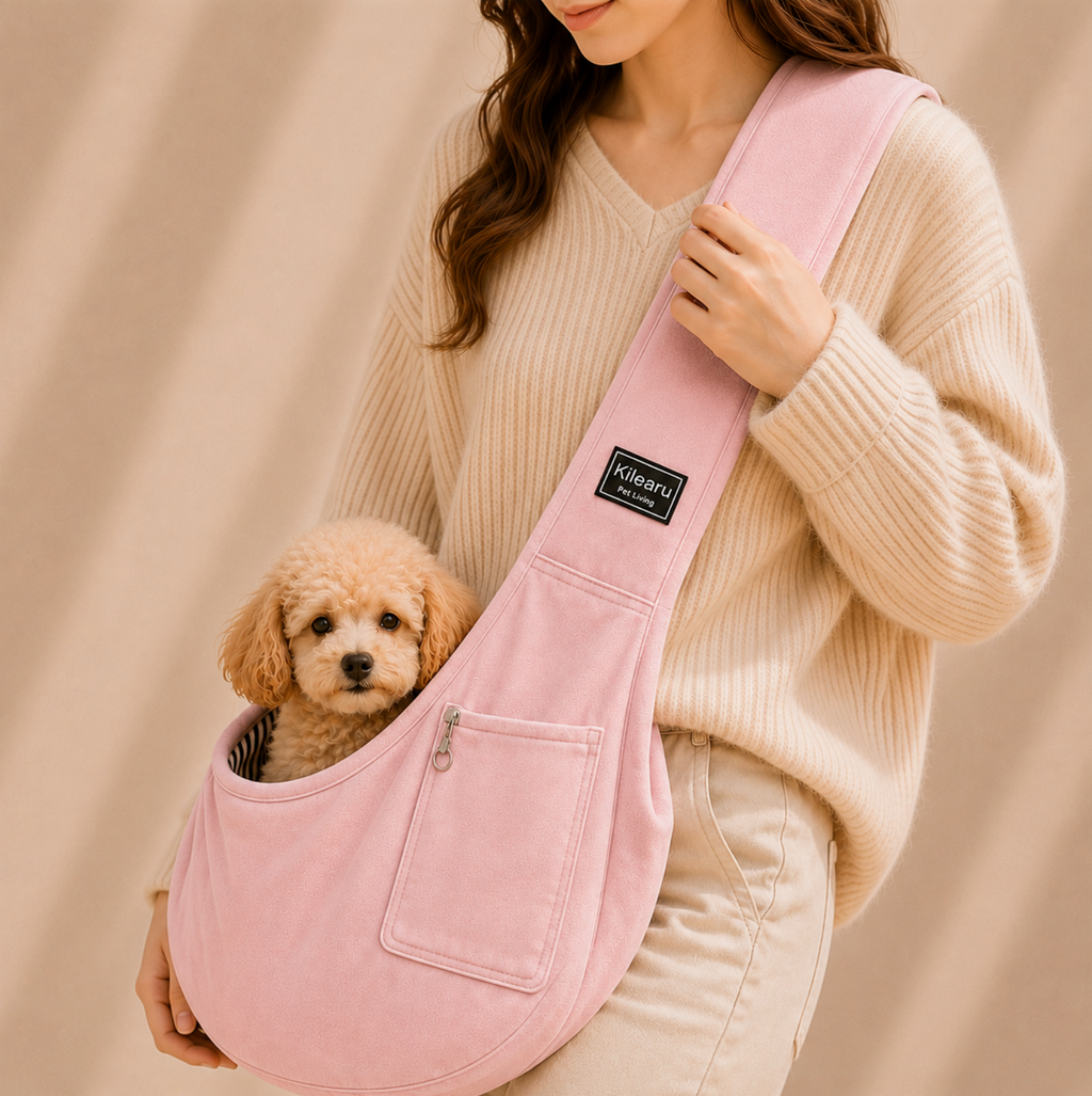 Sac bandoulière souple pour chien jusqu’à 7,5 kg