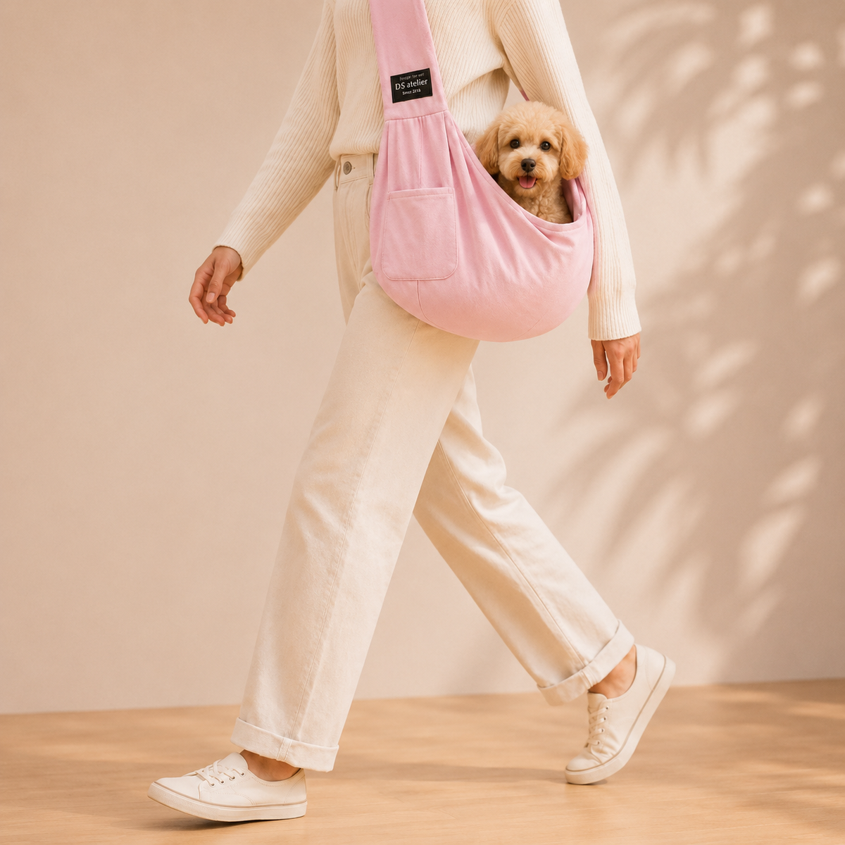 Sac bandoulière souple pour chien jusqu’à 7,5 kg